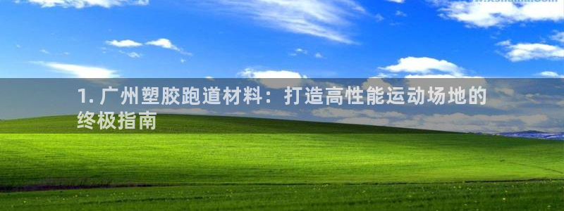 尊龙凯时人生就是博·(中国)官网首页：1. 广州塑胶跑道材料：打造高性能运动场地的
终极指南