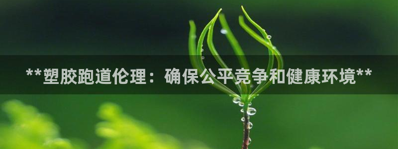 尊龙凯时官网版登录：**塑胶跑道伦理：确保公平竞争和健康环境**