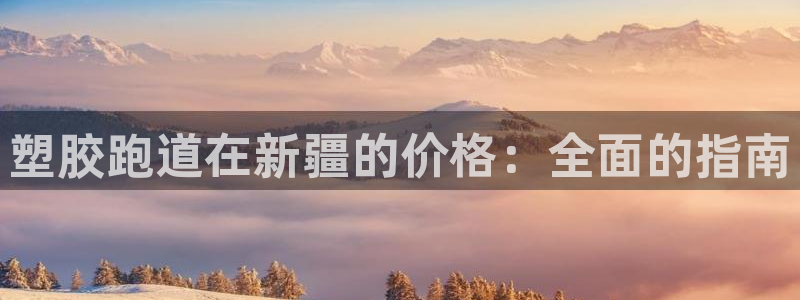 尊龙平台登录：塑胶跑道在新疆的价格：全面的指南