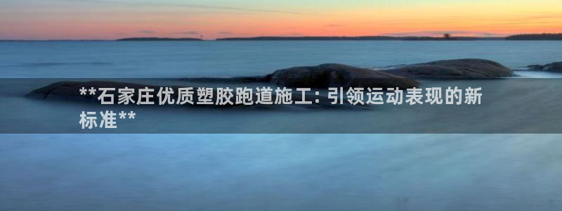 尊龙2021年最新消息：**石家庄优质塑胶跑道施工: 引领运动表现的新
标准**