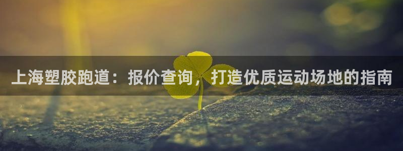 凯时平台官网RA来就送38：上海塑胶跑道：报价查询，