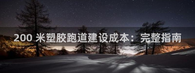 尊龙app登录不了：200 米塑胶跑道建设成本：完整指南