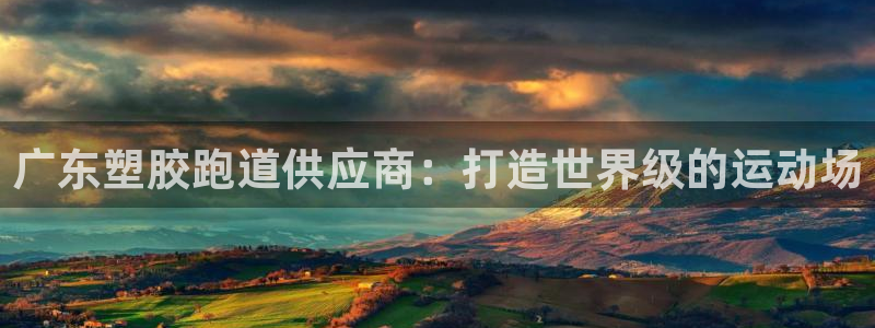 尊龙凯时赞助：广东塑胶跑道供应商：打造世界级的运动场