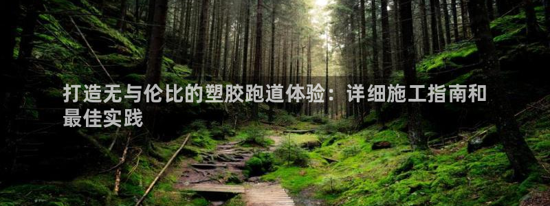 尊龙贴吧：打造无与伦比的塑胶跑道体验：详细施工指南和
最佳实践