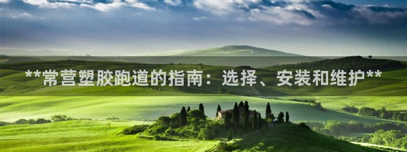 尊龙人生就是博现金：**常营塑胶跑道的指南：选择、安装和维护**