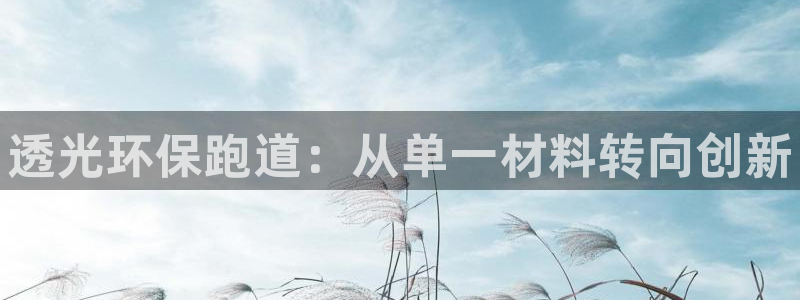 尊龙凯时官网网址：透光环保跑道：从单一材料转向创新